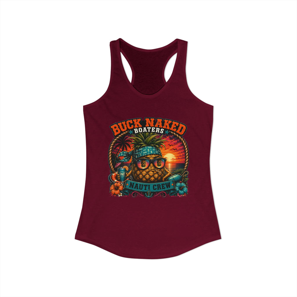 Women's pineapple nauti Racerback Tank