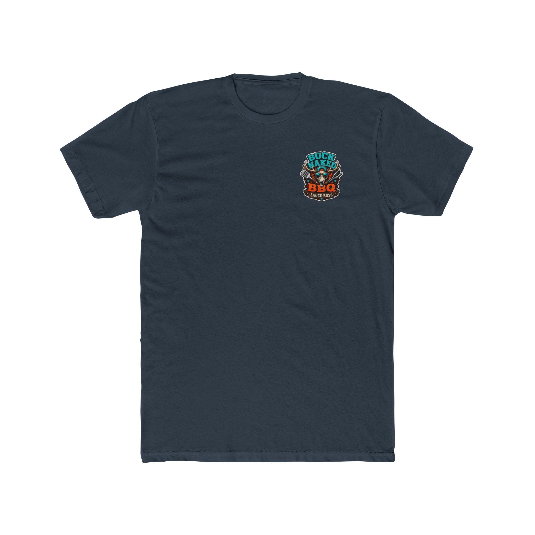 Buck naked BBQ Unisex Cotton Crew Tee