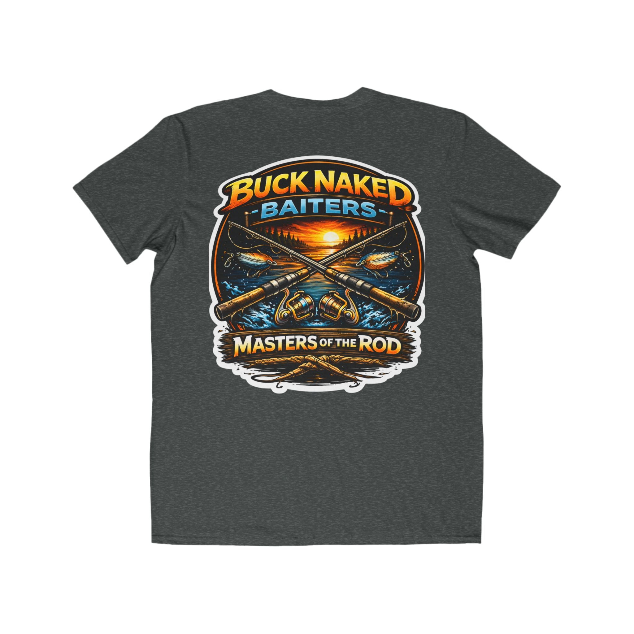 Buck Naked Batters Fishing Tee — "Masters of the Rod" Men’s Graphic T-Shirt
