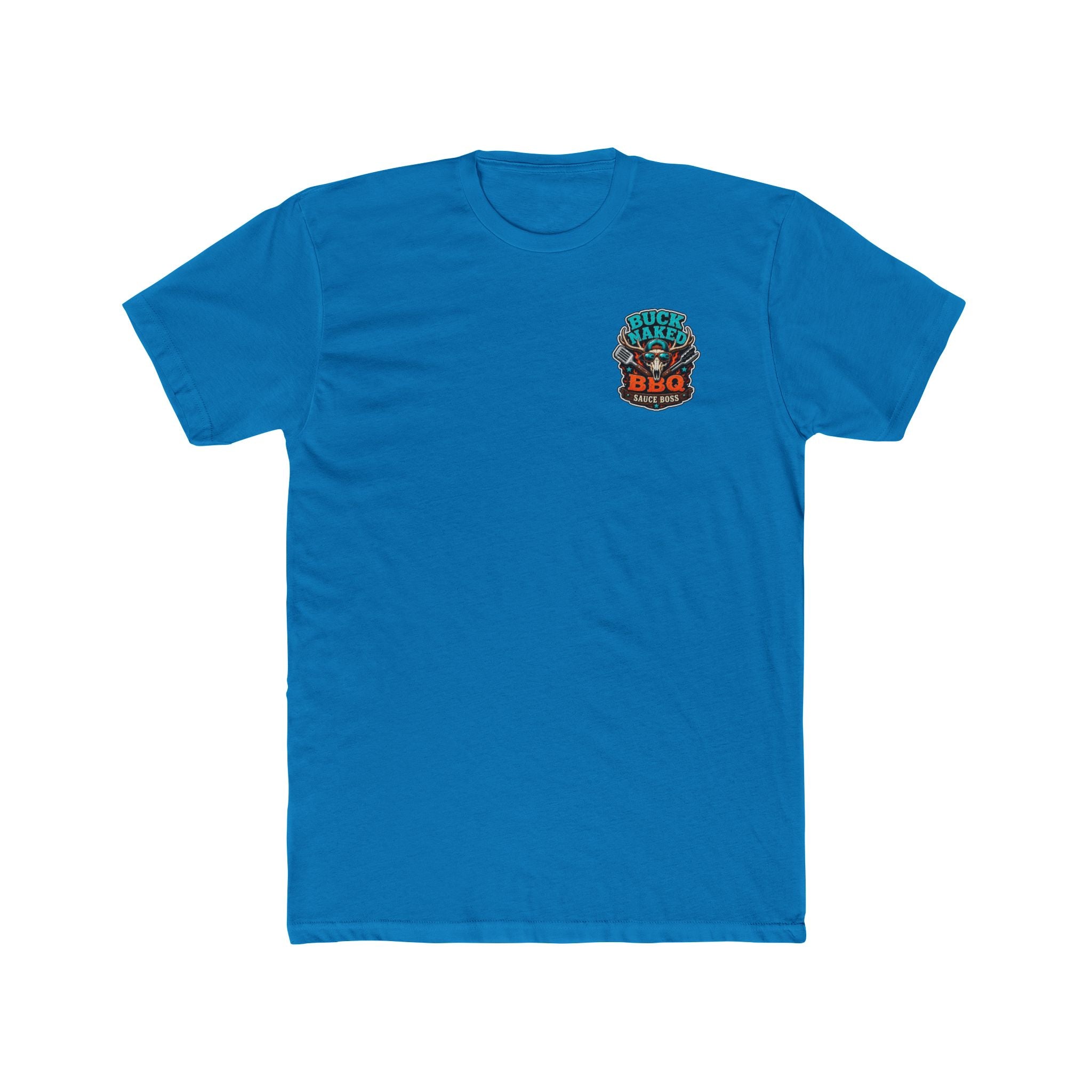 Buck naked BBQ Unisex Cotton Crew Tee