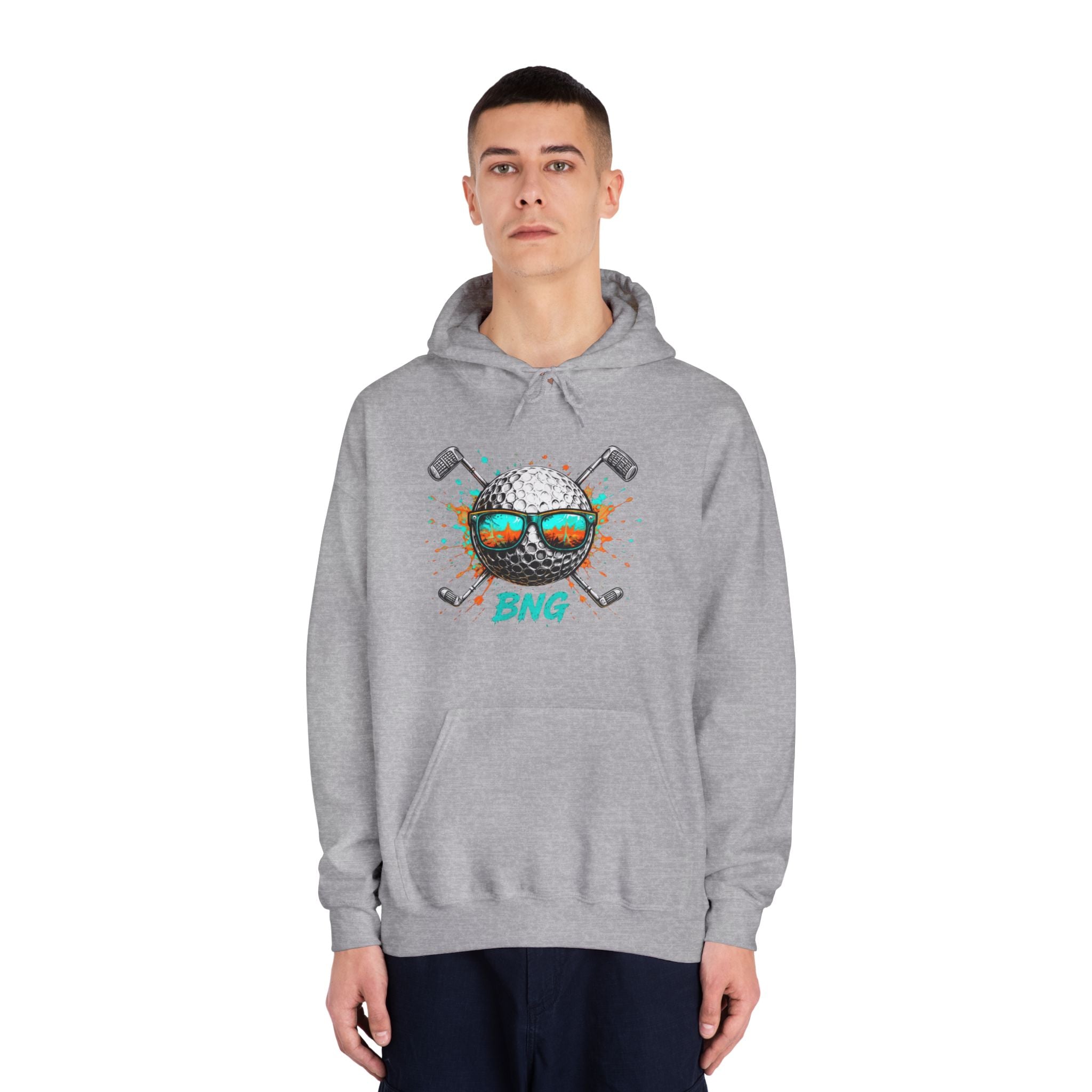 Unisex DryBlend® Buck Naked Golfers Hooded Sweatshirt