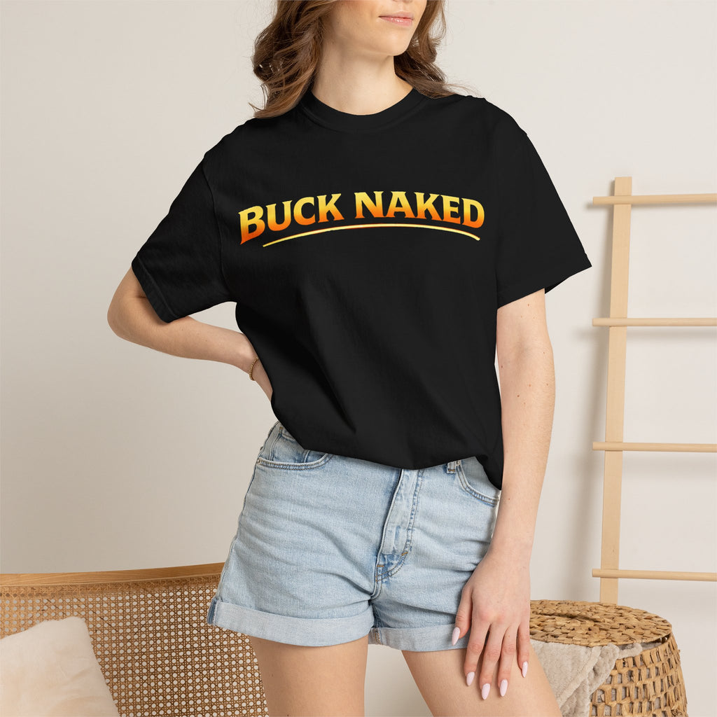 Buck Naked Floaters Kayak T-Shirt — “Paddle Me Hard” Graphic Tee