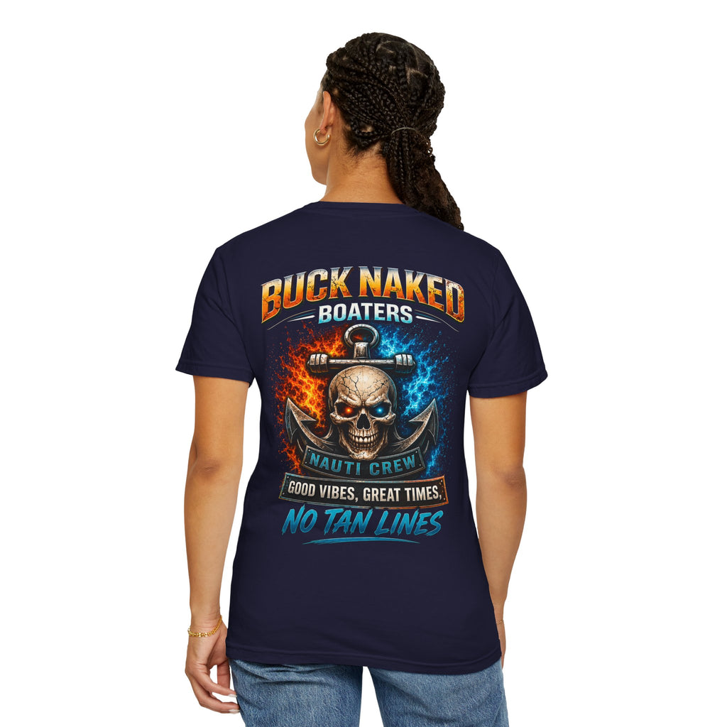 Buck Naked Skull T-Shirt — No Tan Lines Graphic Tee