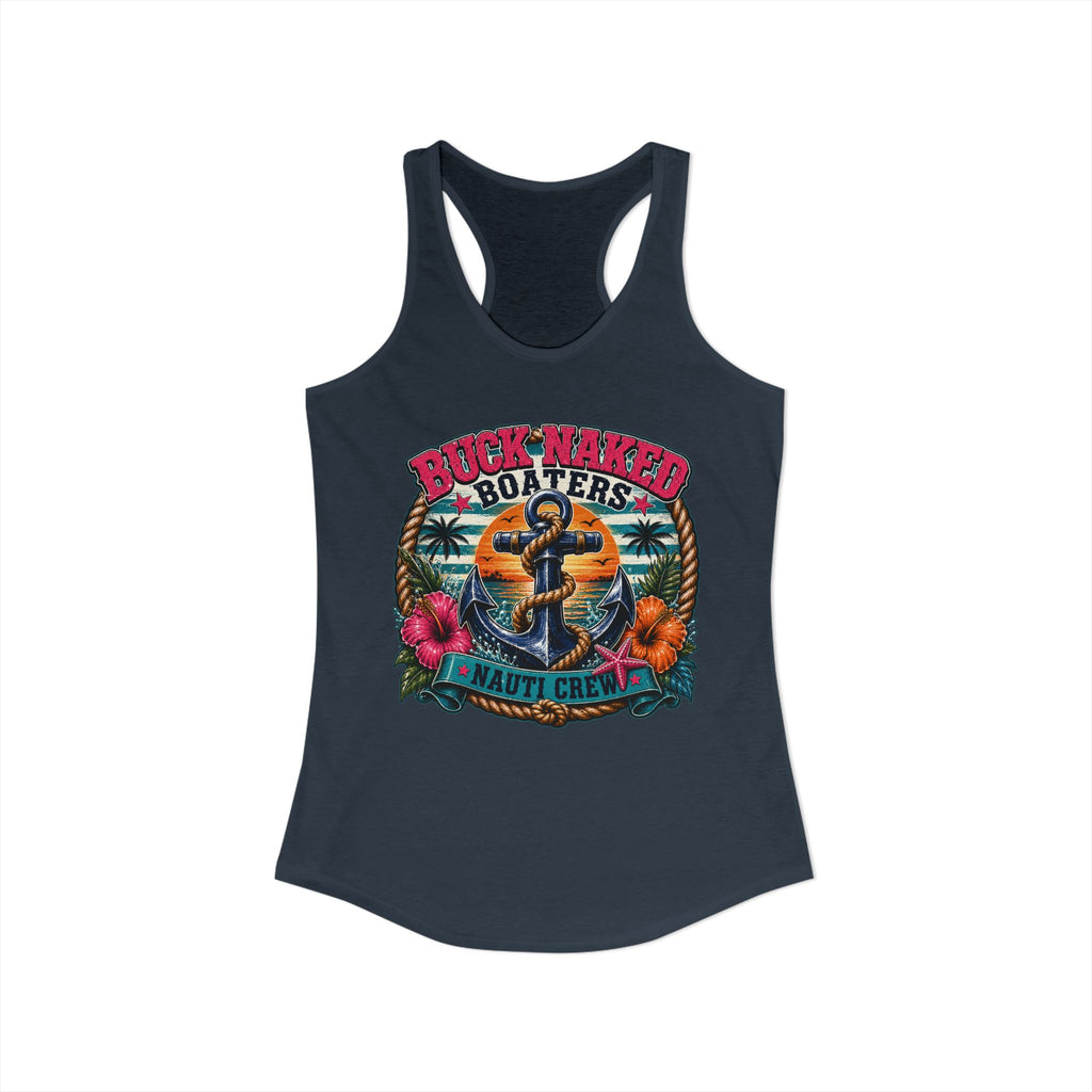 Women's anchor nauti crew Racerback Tank