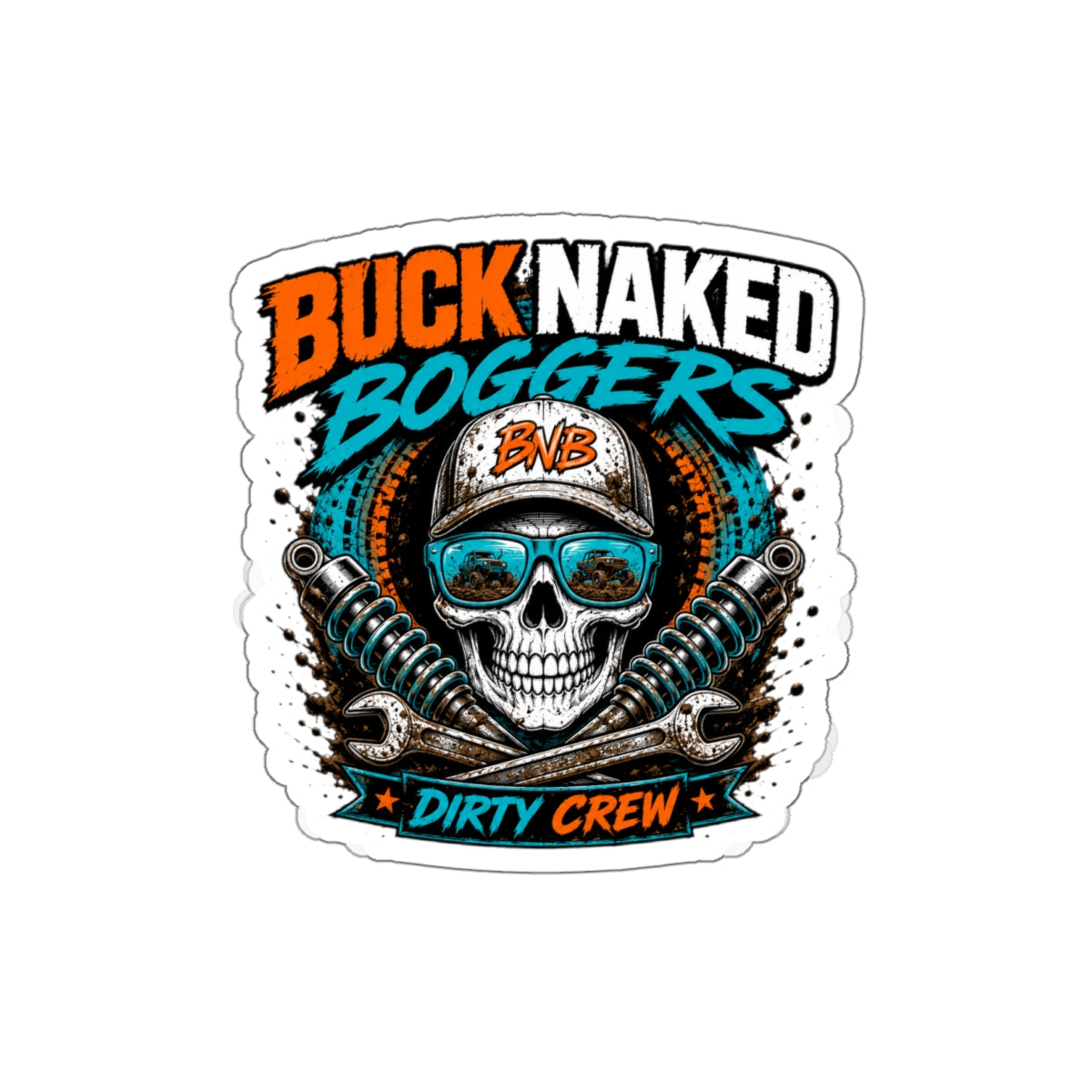 Buck Naked Boggers Vinyl Decal