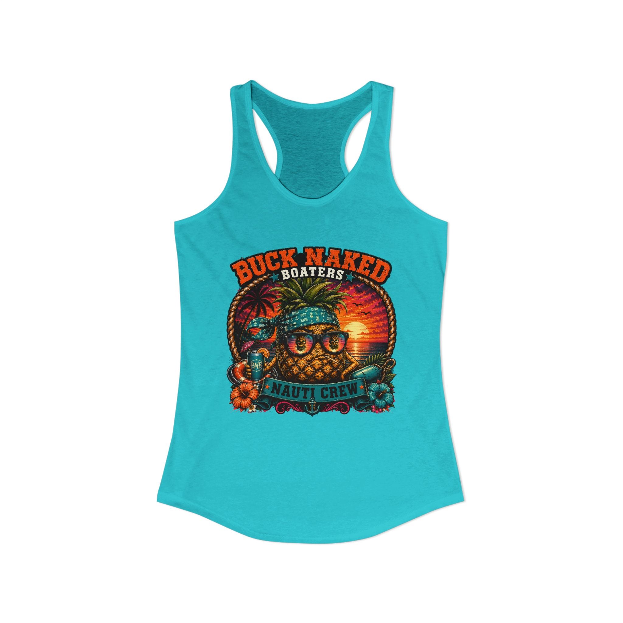 Women's pineapple nauti Racerback Tank