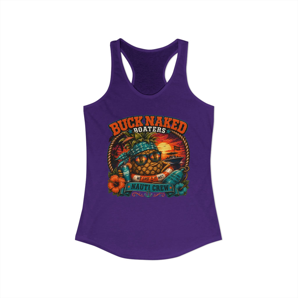 Women's  floating pineapple Racerback Tank