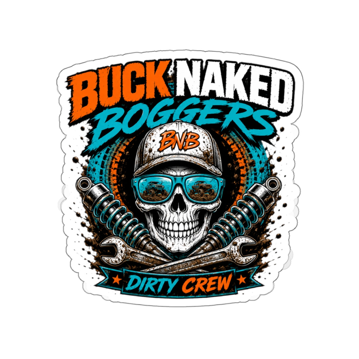 Buck Naked Boggers Vinyl Decal