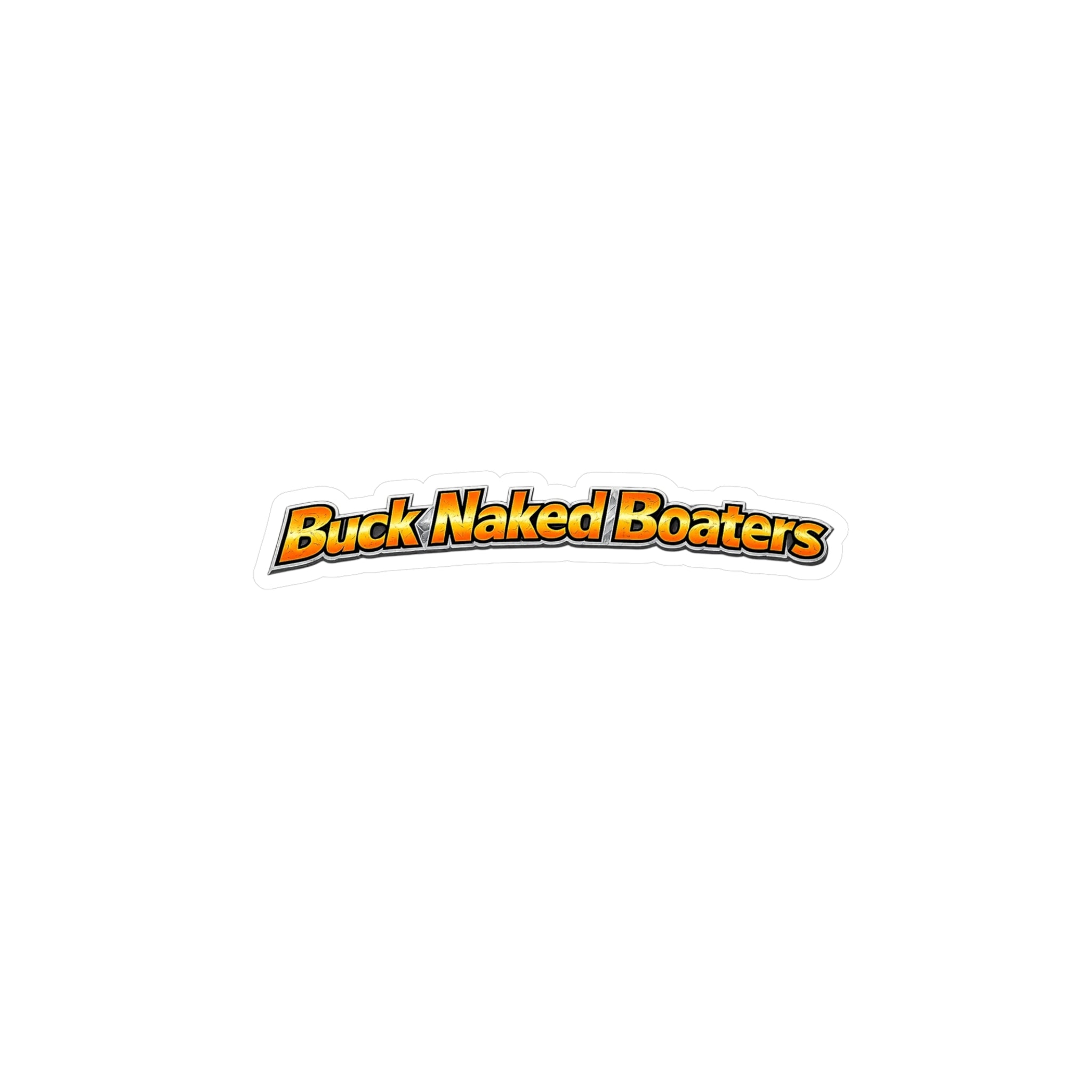 Vinyl Sticker — "Buck Naked Boaters" Kiss-Cut Decal