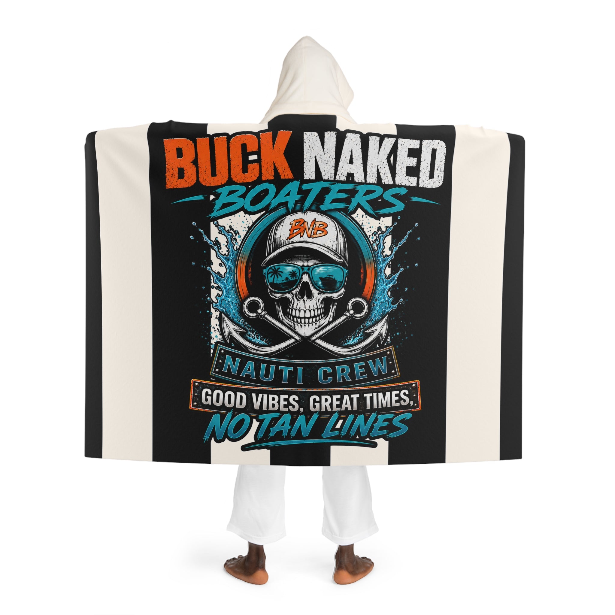 Hooded nauti crew Fleece Blanket