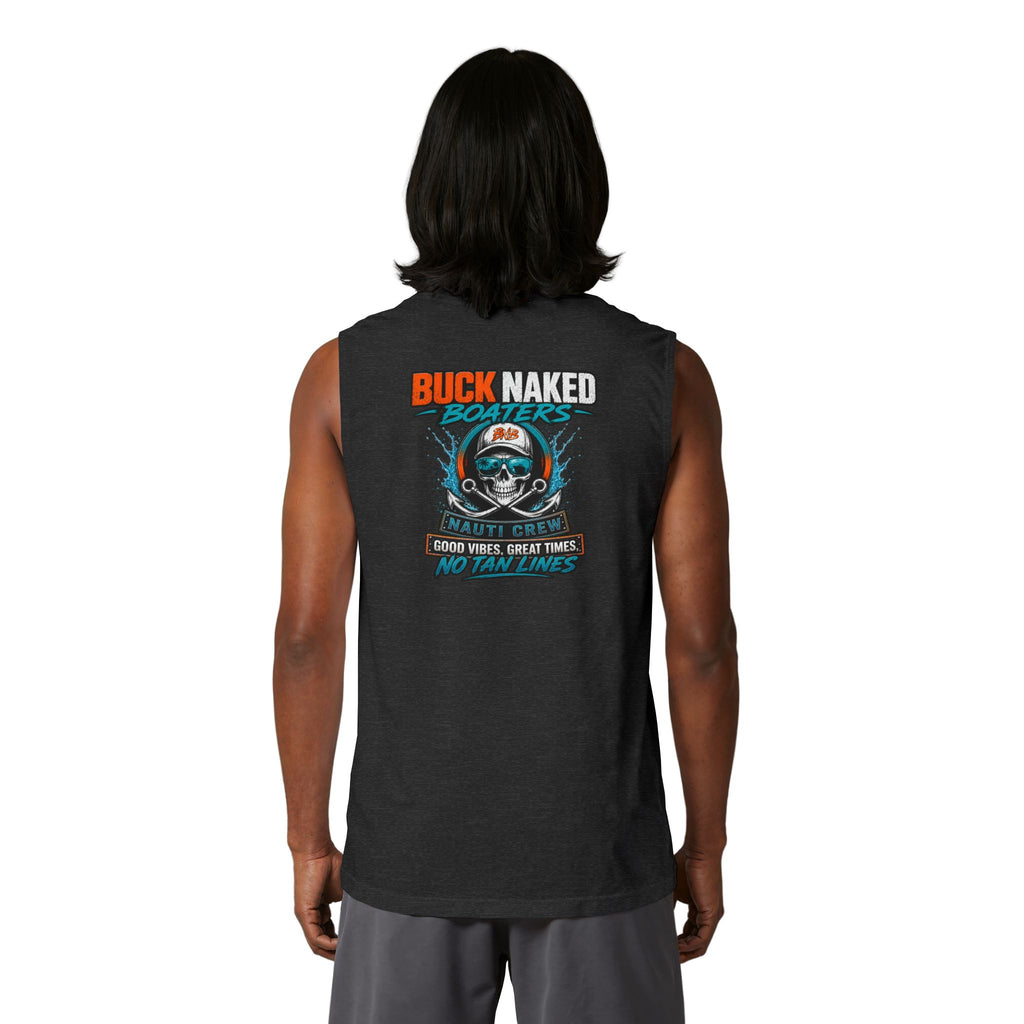 Unisex Jersey Muscle Tank classic nauti skull logo 25