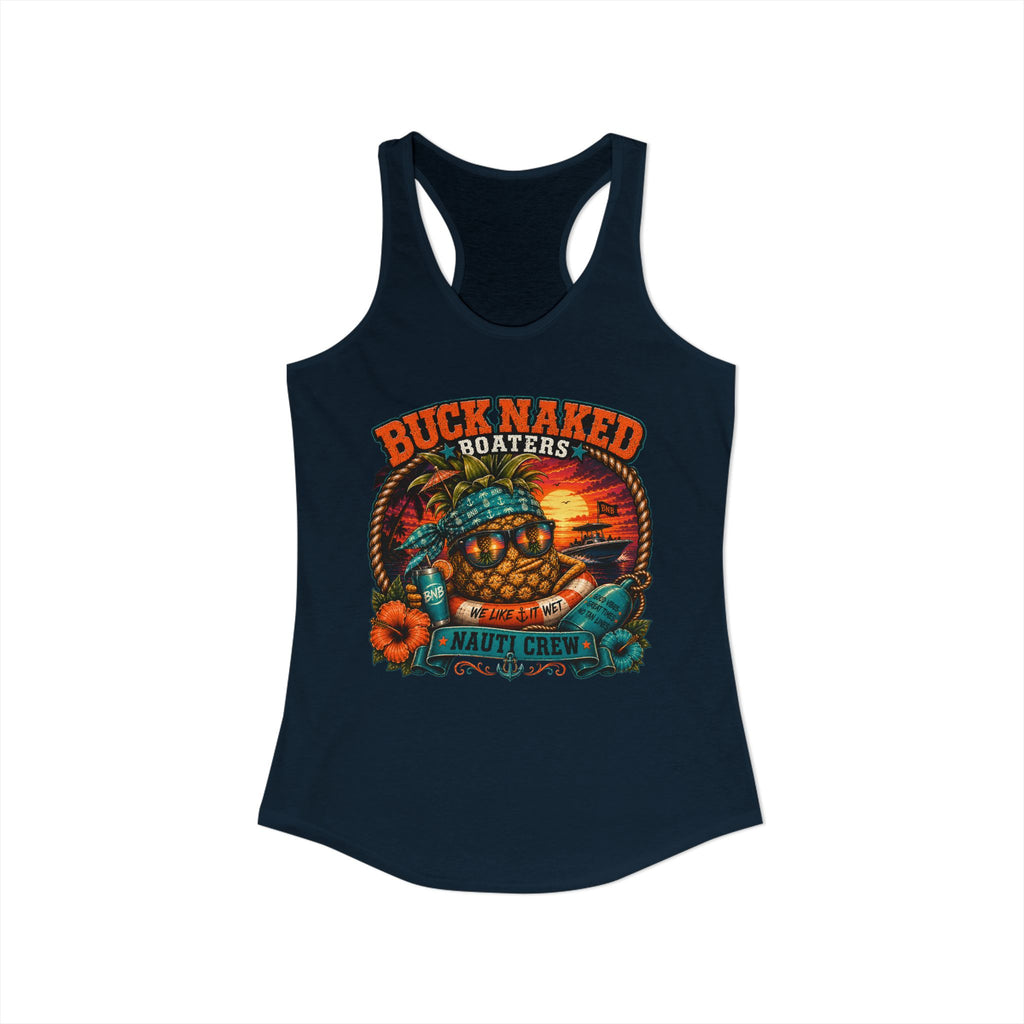 Women's  floating pineapple Racerback Tank