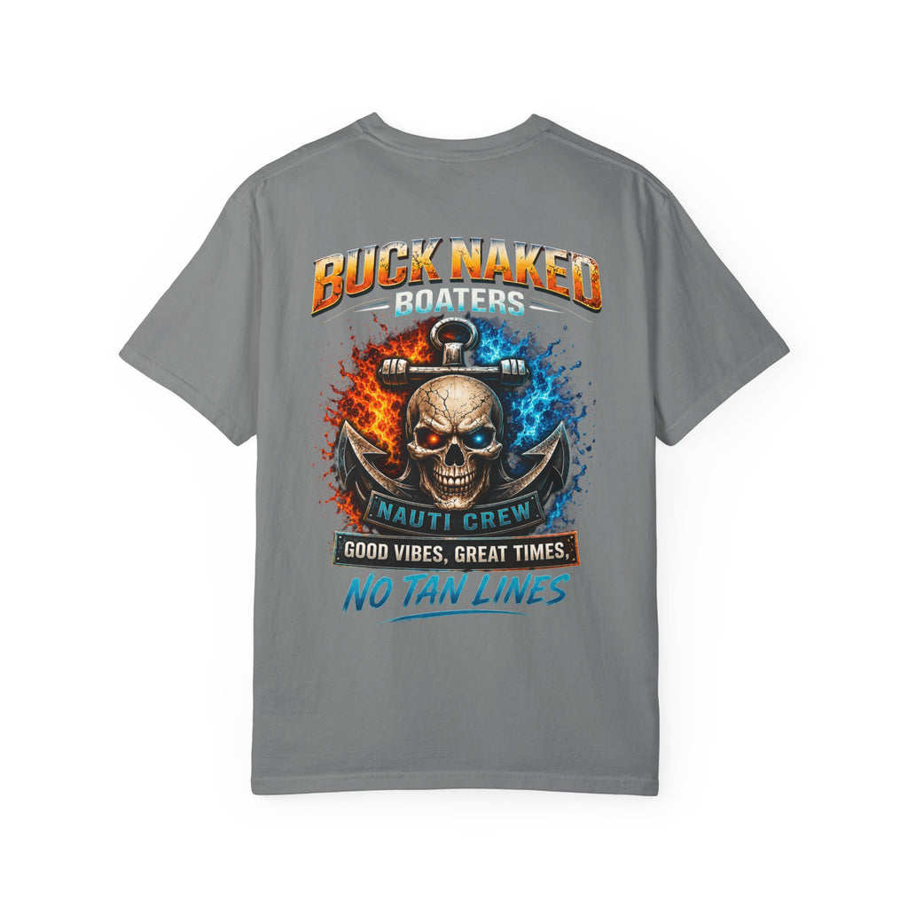 Buck Naked Skull T-Shirt — No Tan Lines Graphic Tee