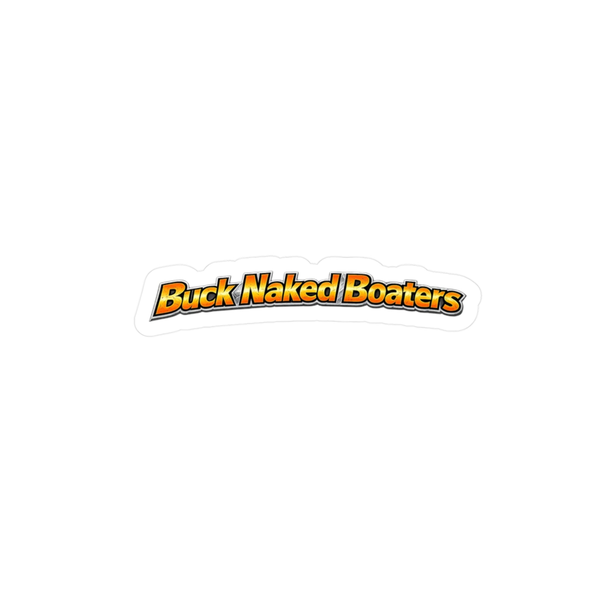 Vinyl Sticker — "Buck Naked Boaters" Kiss-Cut Decal