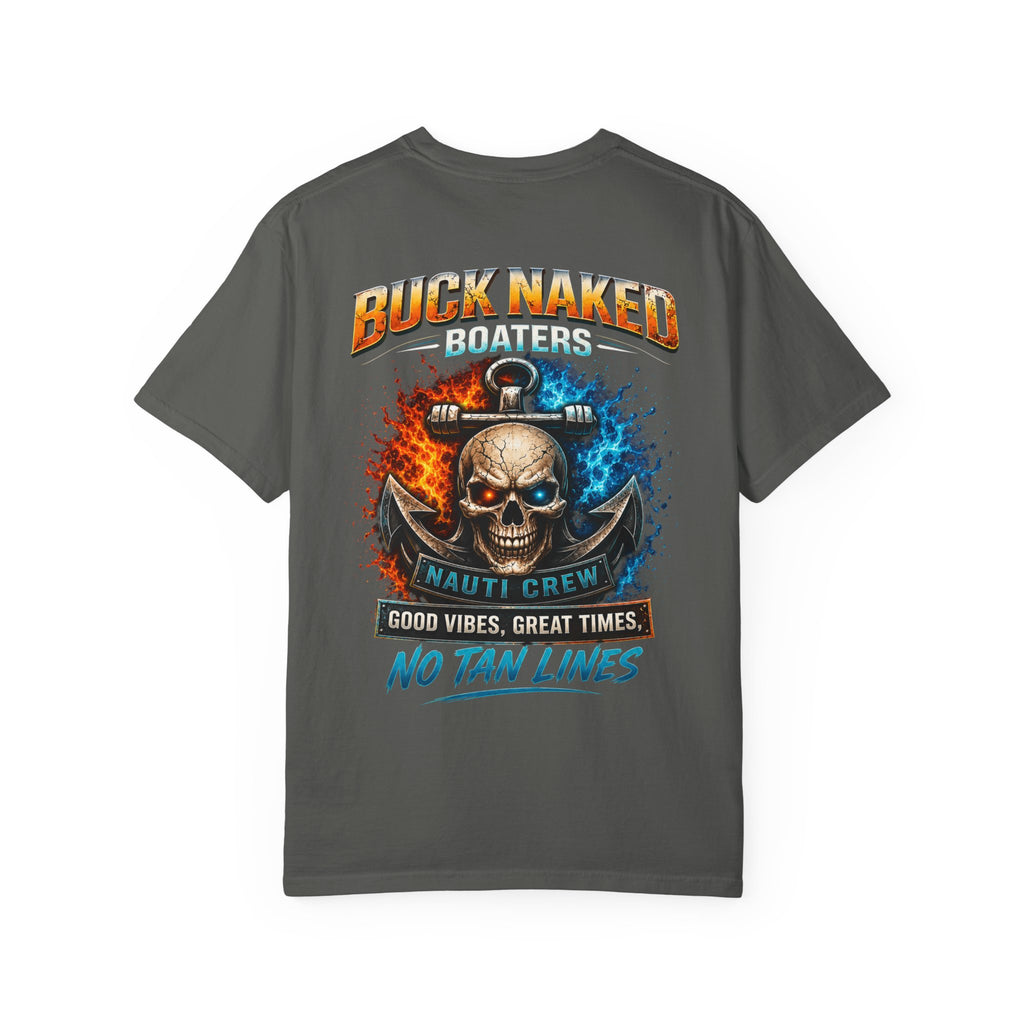 Buck Naked Skull T-Shirt — No Tan Lines Graphic Tee