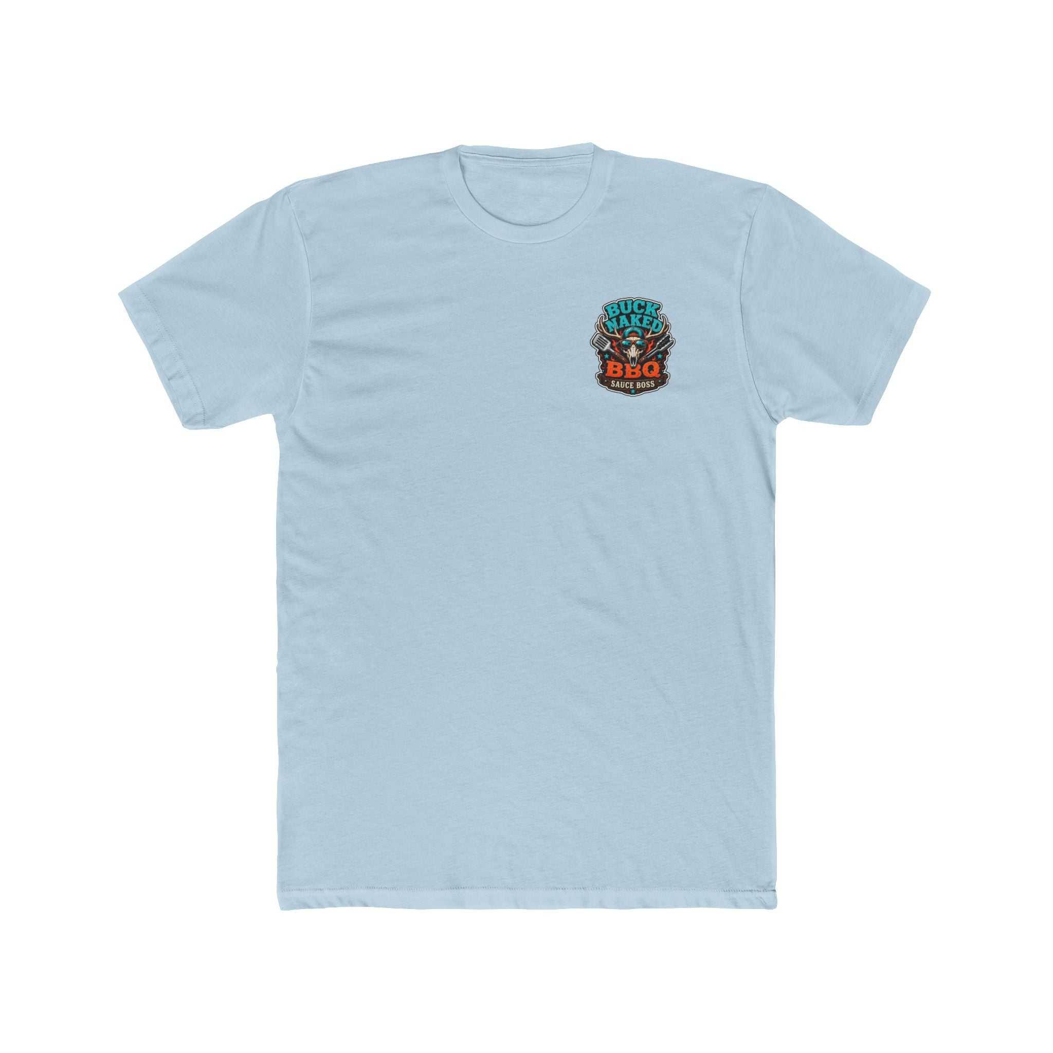 Buck naked BBQ Unisex Cotton Crew Tee