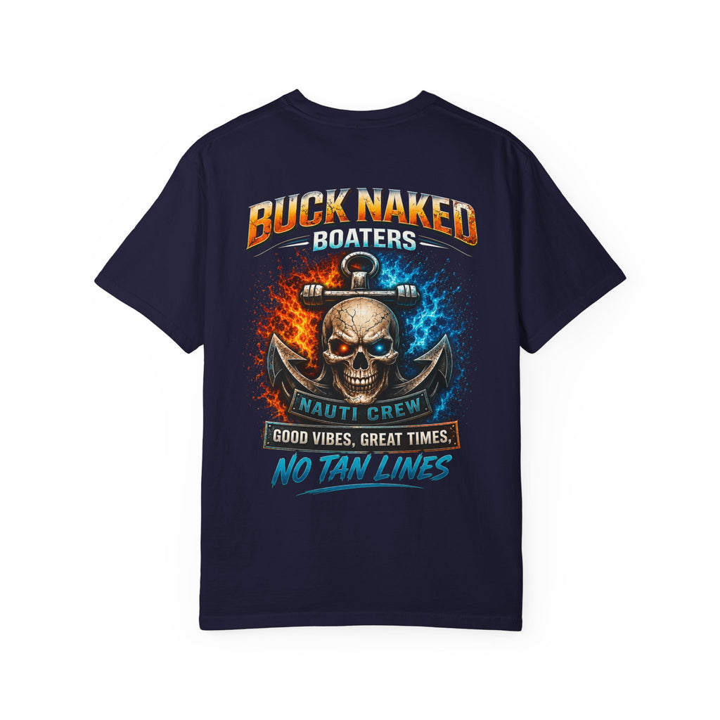 Buck Naked Skull T-Shirt — No Tan Lines Graphic Tee