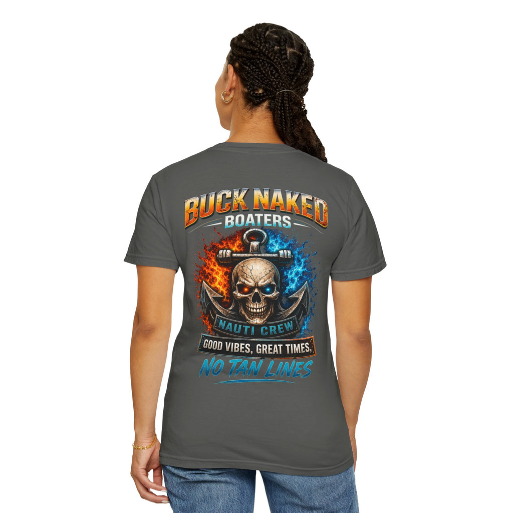 Buck Naked Skull T-Shirt — No Tan Lines Graphic Tee