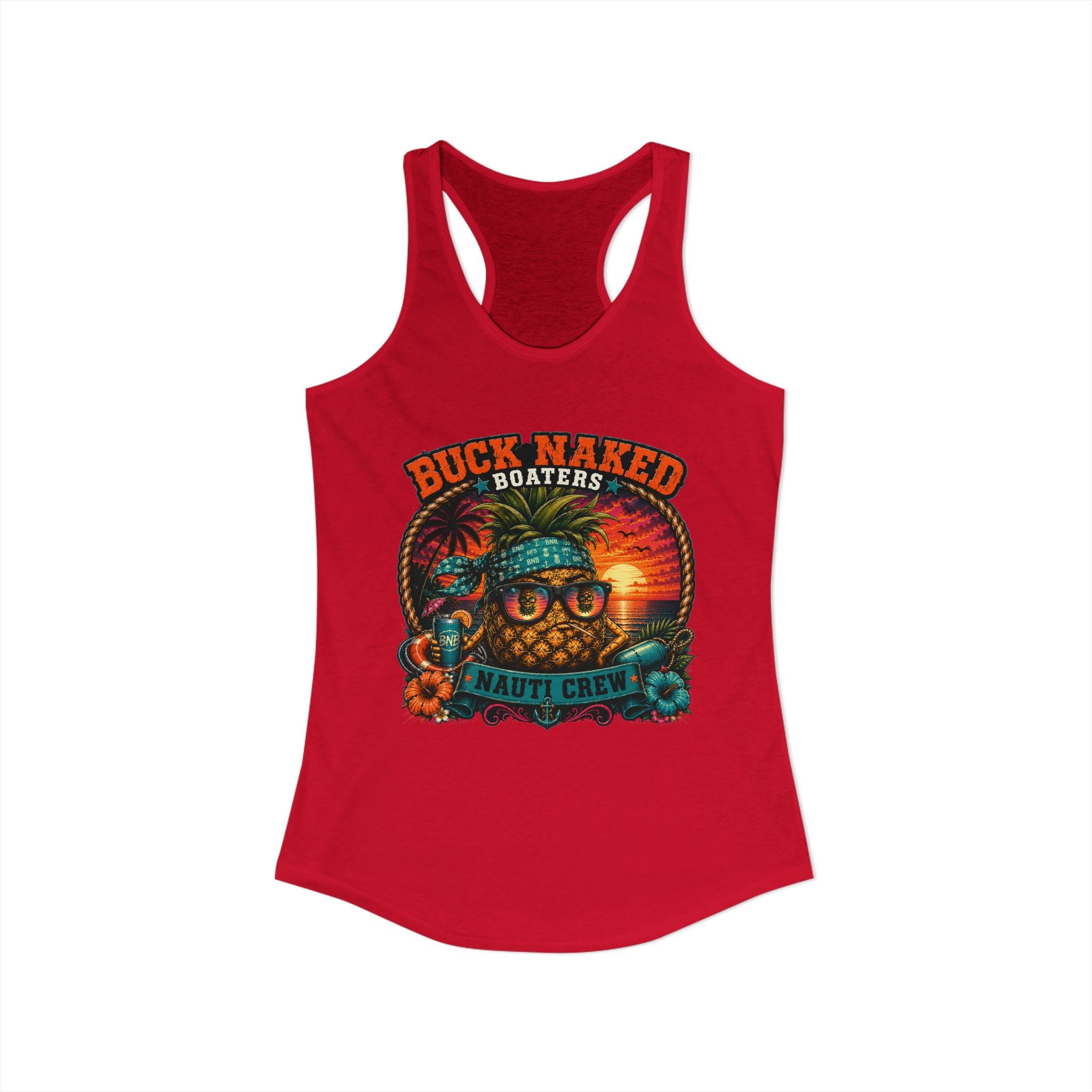 Women's pineapple nauti Racerback Tank