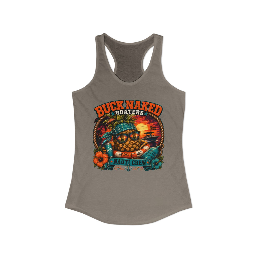 Women's  floating pineapple Racerback Tank