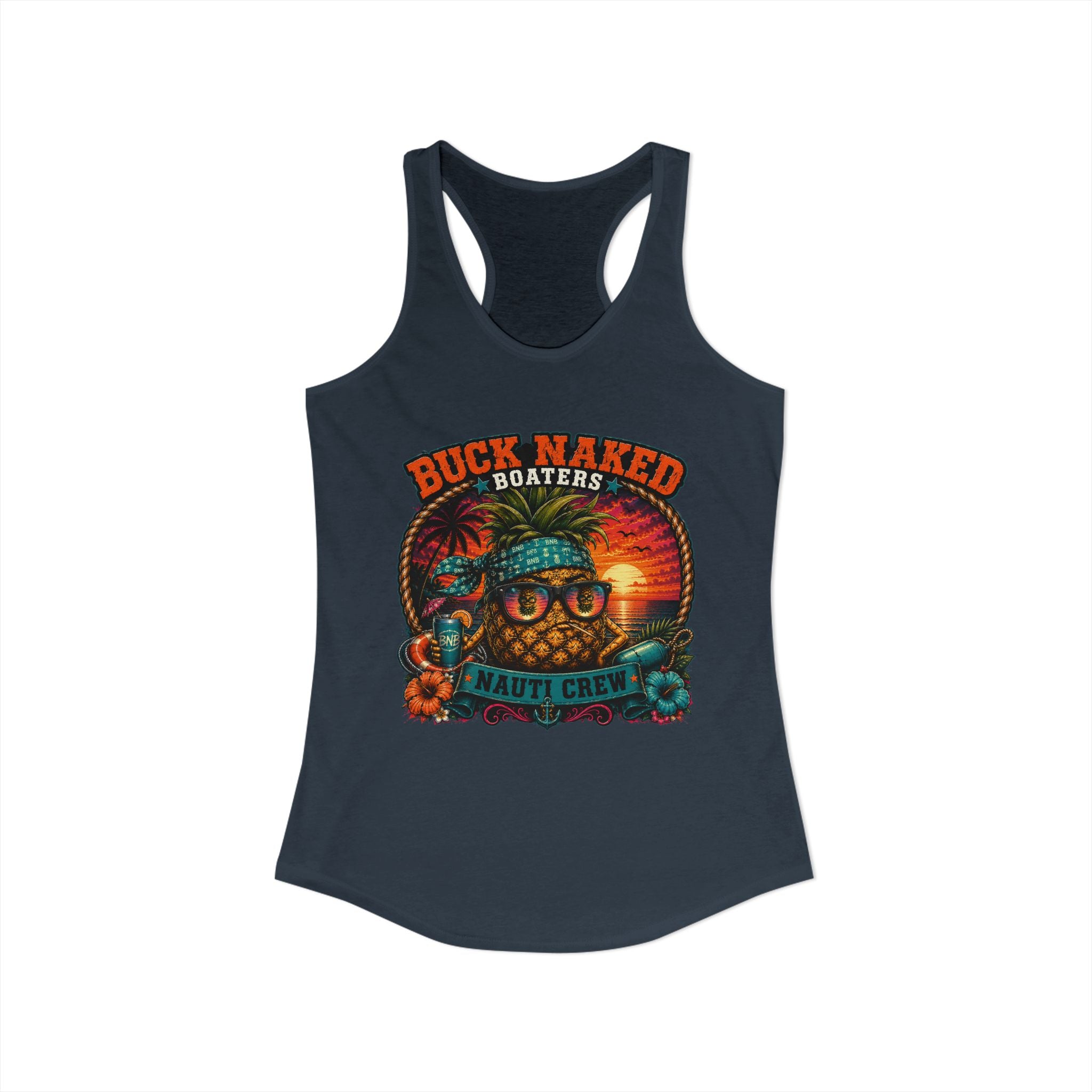 Women's pineapple nauti Racerback Tank