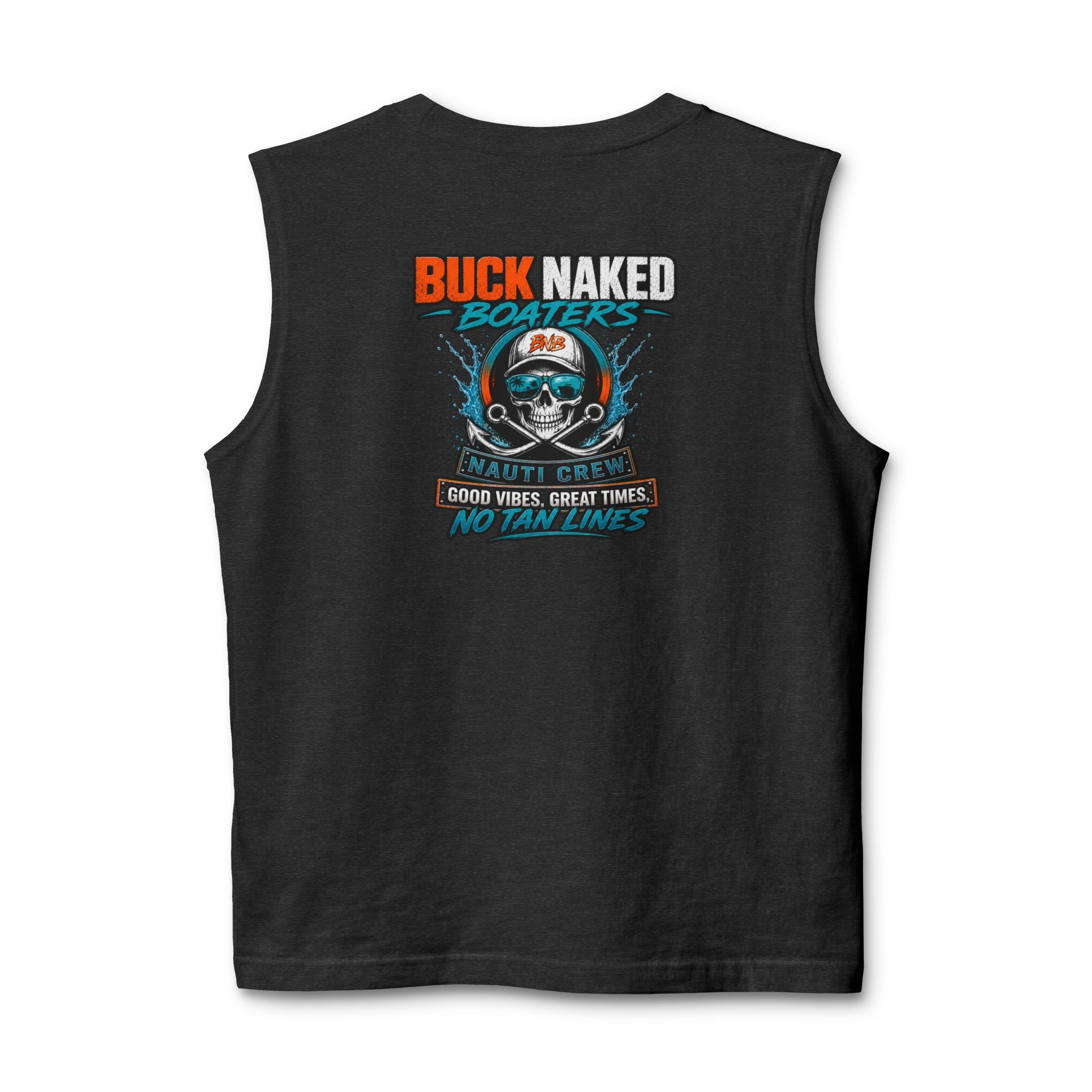 Unisex Jersey Muscle Tank classic nauti skull logo 25