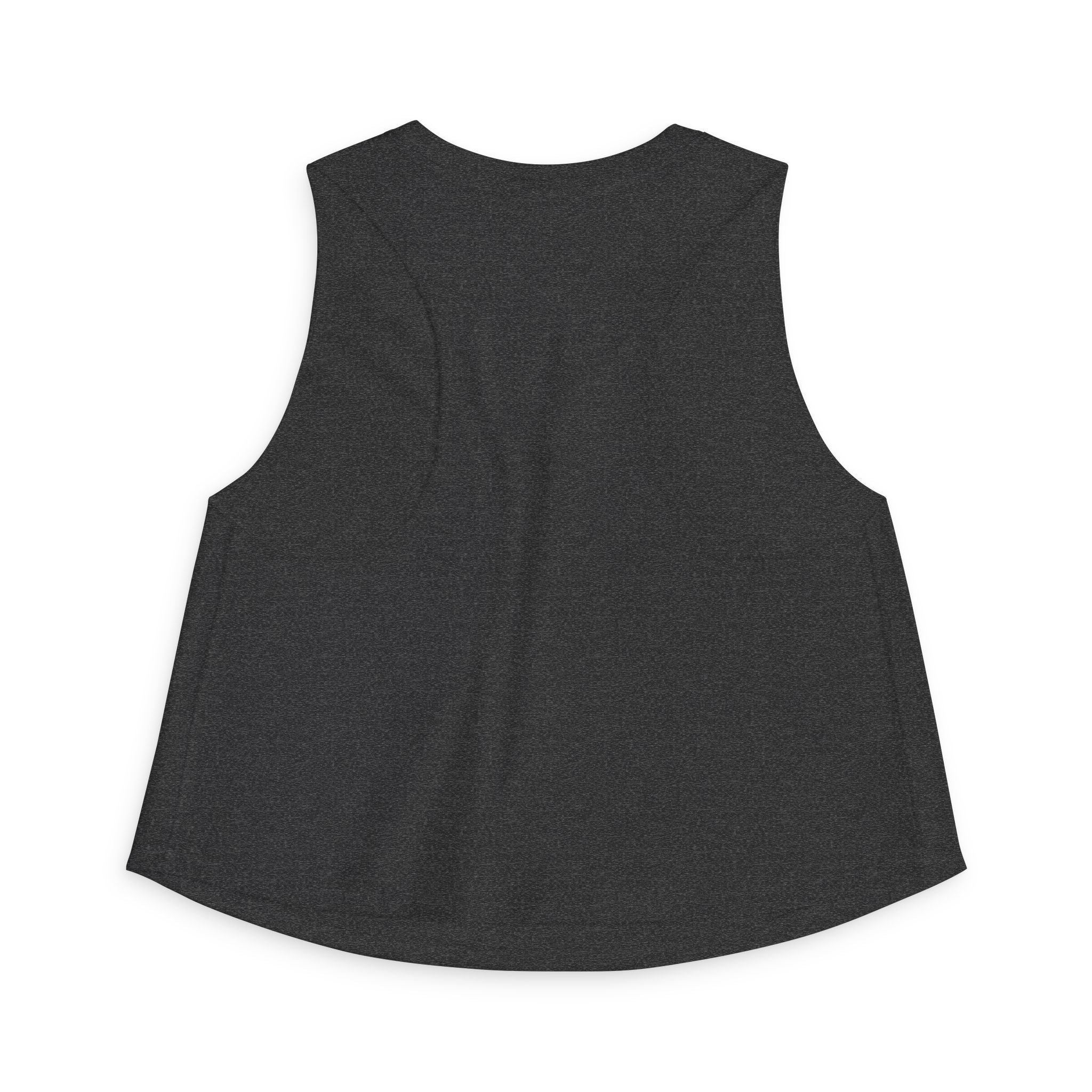 Women's Crop Tank Top — "Buck Naked Boaters" Skull Boating Graphic