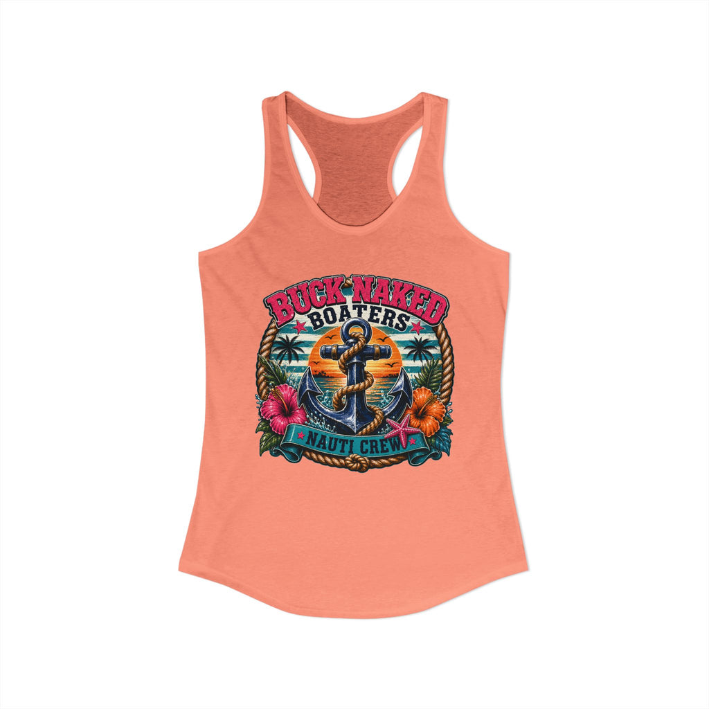 Women's anchor nauti crew Racerback Tank