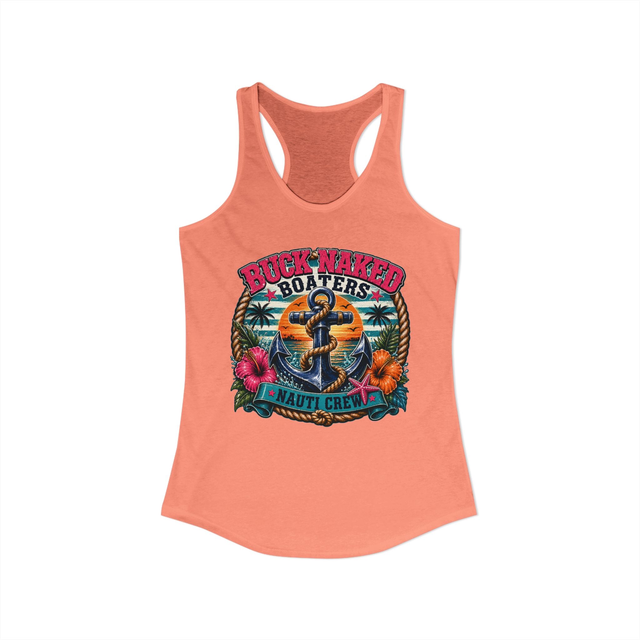 Women's anchor nauti crew Racerback Tank