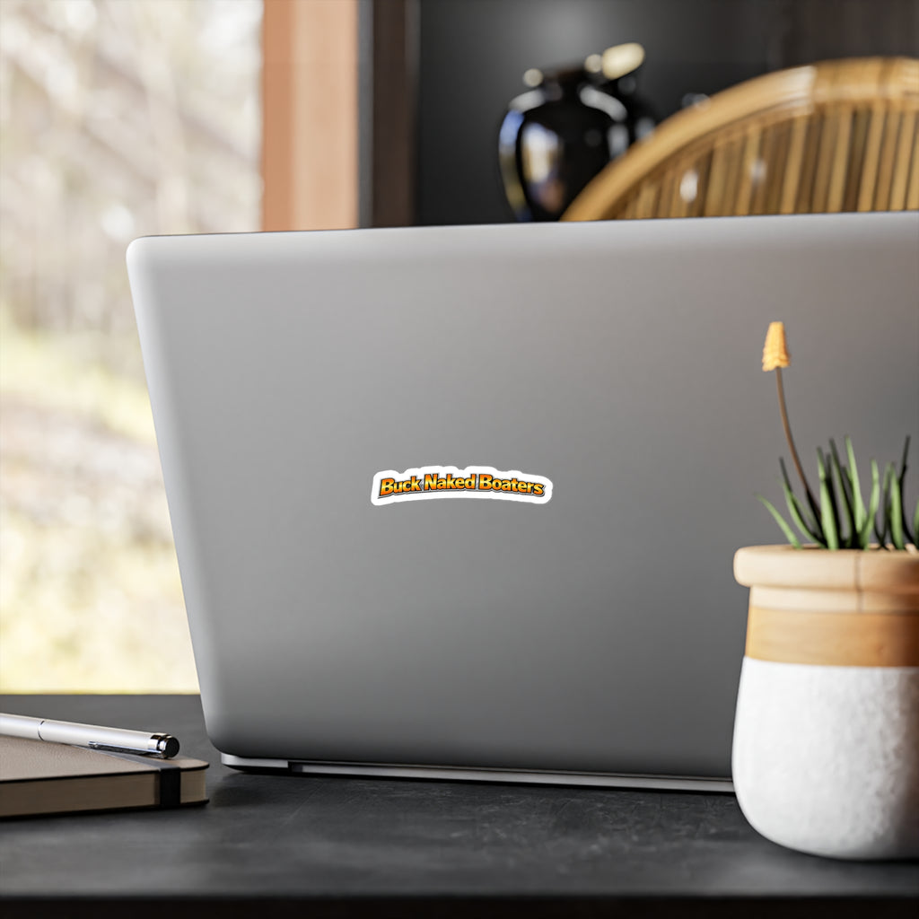 Vinyl Sticker — "Buck Naked Boaters" Kiss-Cut Decal