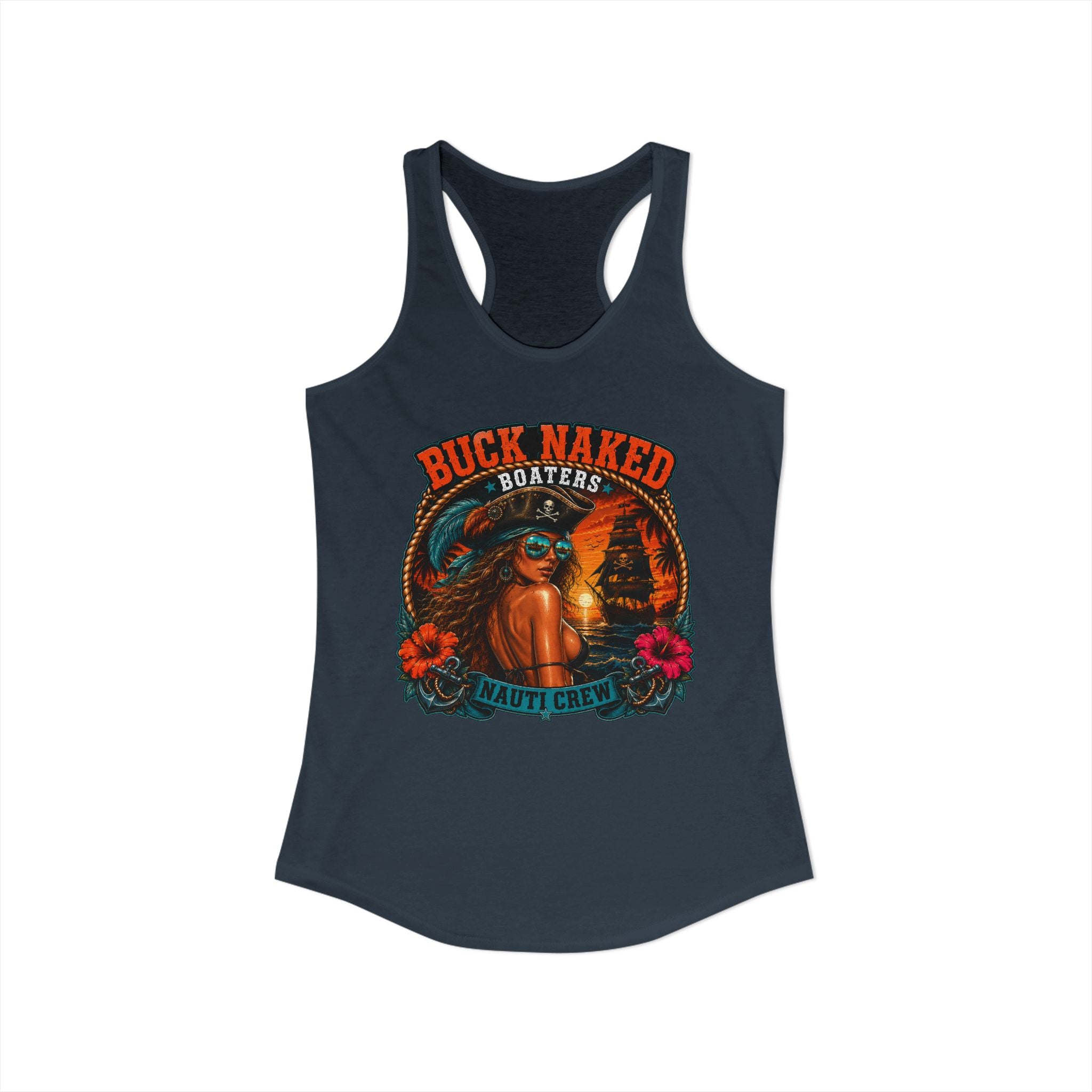 Women's pirate nauti crew Racerback Tank