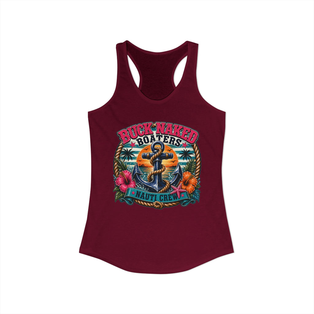 Women's anchor nauti crew Racerback Tank