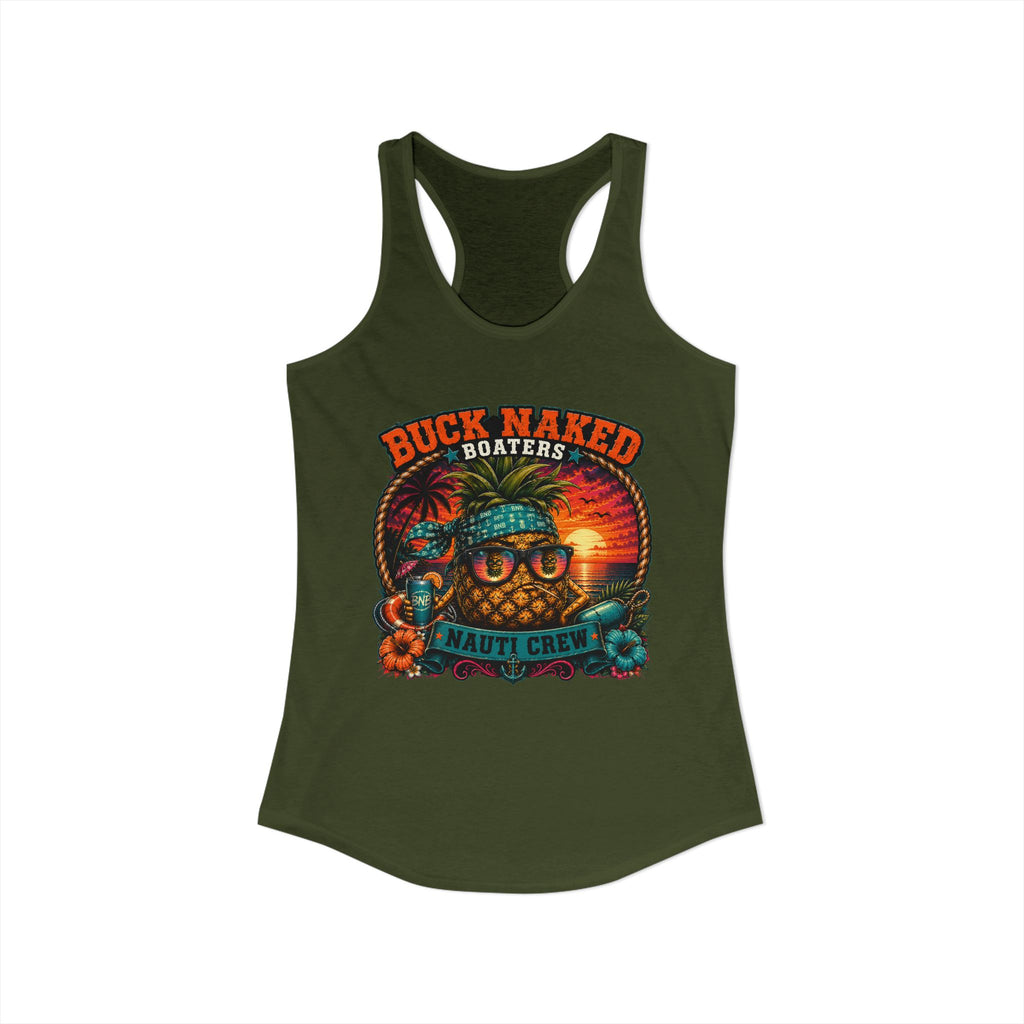 Women's pineapple nauti Racerback Tank