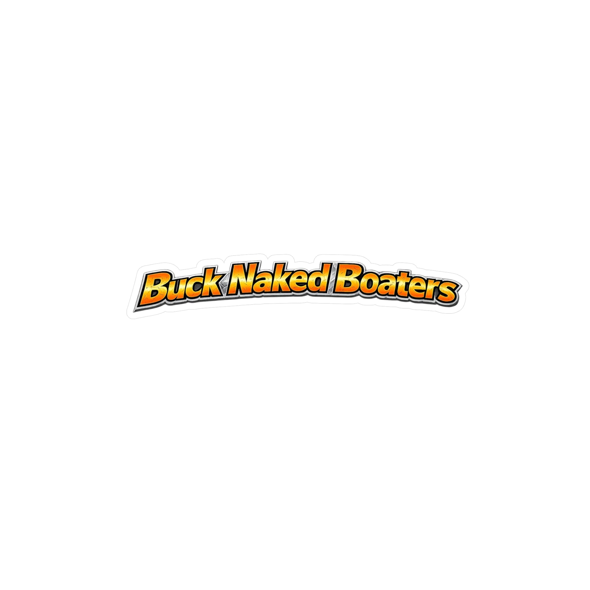 Vinyl Sticker — "Buck Naked Boaters" Kiss-Cut Decal