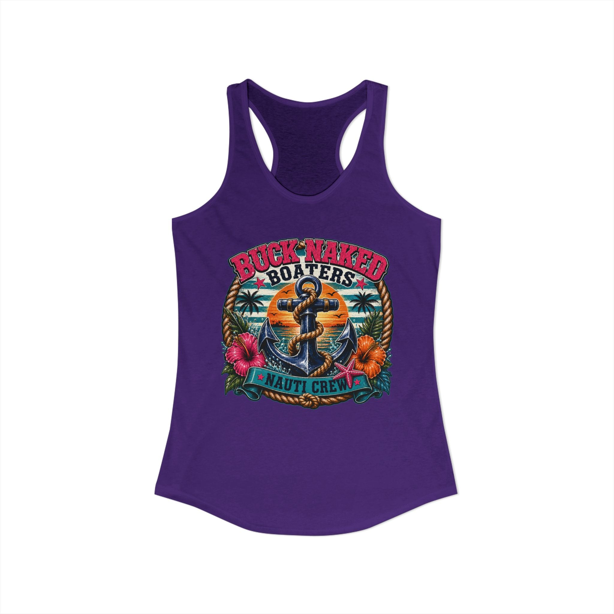 Women's anchor nauti crew Racerback Tank